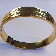 Gold-plated stainless Steel bracelet 28g New