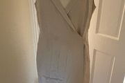 Max Mara Silk Nude Wrap Dress - Size 14