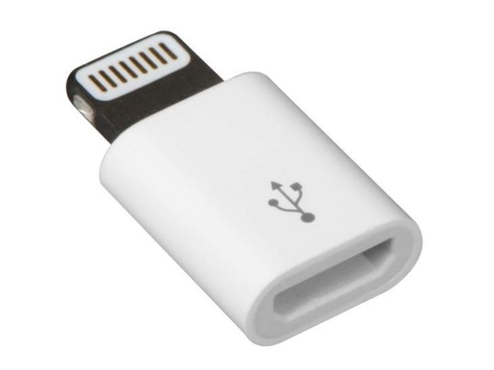 2 X Micro USB (Female) to Apple Lighting 8 Pin (Male) Charger/Data Sync Adapter/Convertor (Black&White) (Brand New/Warranty)