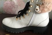 Twinset 100% shearling leather boots, uk7