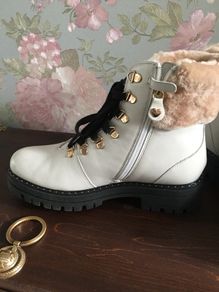 Twinset 100% shearling leather boots, uk7