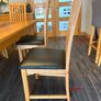 Real solid wooden table with 6 wooden chairs Image 5