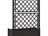 Garden Planter with Trellis 100x43x142 cm PP Anthraciteplant