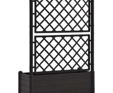 Garden Planter with Trellis 100x43x142 cm PP Anthraciteplant