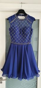 CHI CHI LONDON Royal blue embellished Sz 8 - Rrp 100 (New)