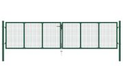 Mesh Garden Gate Steel 400x125 cm Green