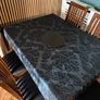 Extendable Dark Wood Dining Table and Chairs Upcycling / DIY Project Image 6