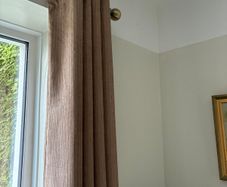 Brown long Curtains
