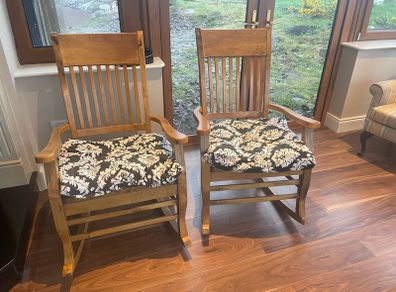 wooden rocking chairs