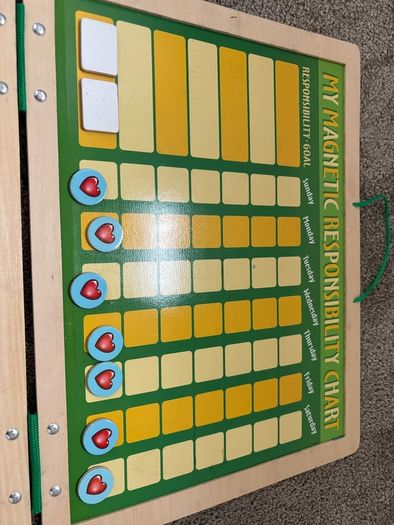 mellisa and dough magnetic responsibly kids chart 40x30cm