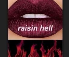 lime crime matte liquid lipstick in raisin hell
