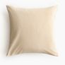 H&M Home Cotton Velvet Cushion Cover Light beige 50x50cm (two available) Image 3