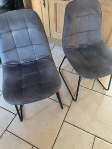 4 velvet kitchen chairs