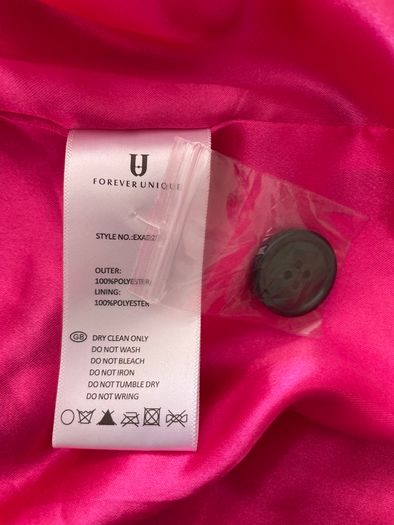 Forever Unique Zebra Print Faux Fur Coat - Size 12 - Like new