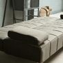 DARK GREY fabric Sofa Bed with Chaise and Cushions Image 8