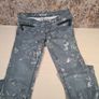 womens GARCIA jeans grey Floral pattern slim leg low waist stretchy biker style Size UK 30 Image 5