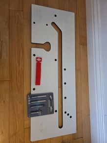 New worktop jig and 4 piece new router cutter piece