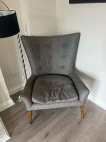 Grey armchair