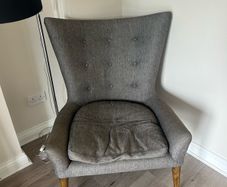 Grey armchair