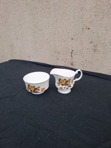 Mayfair yellow rose sugar milk jug