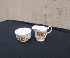 Mayfair yellow rose sugar milk jug
