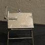 925 Sterling Silver Drawing Table and Stool Scuplture by UnoAerre Image 7