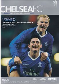 2005 Chelsea v West Bromwich Albion - Barclays Premier League Programme