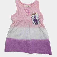 Sfera Girls sleeveless sweatshirt dress Sz 24-36 mths EUc