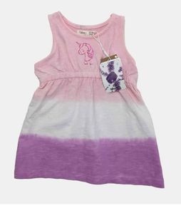 Sfera Girls sleeveless sweatshirt dress Sz 24-36 mths EUc