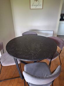 Dining table and chairs