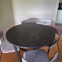 Dining table and chairs