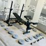 Barbell Dumbbells Weights Rack Bench Image 8