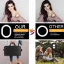 10.2 inch Selfie Ring Light with Stand and Phone Holder, Portable and Detachable LED Ring Light, 3 Color Modes, Bluetooth Control, 63 inch Height, Ring Light with Carrying Bag Image 2