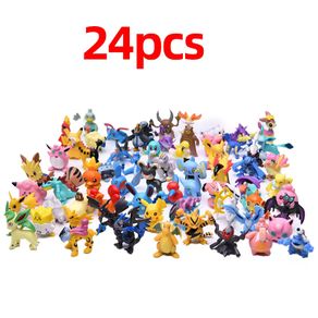 144 Style Pokemon Figure Toys Anime Pikachu Action Figure Model Ornamental Decoration Collect Toys For Children's Christmas Gift
