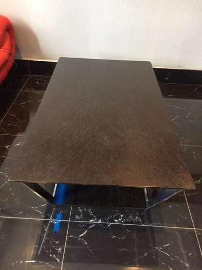 Living Room Wooden Table Dark Brown