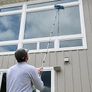 11FT(3.3m) Window Cleaning Equipment,Window Cleaner,Telescopic Window Squeegee Cleaner with Long Handle,2-in-1 window cleaning kit for Home, Shower, Car, RV, Upstairs Windows & Solar Panels Image 4