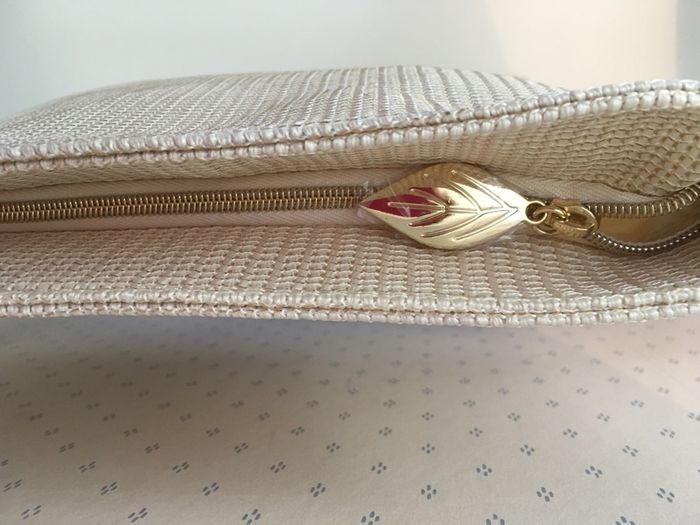 Fabric Clutch Bag with Zip Fob New    Beauty Bits,  Beach, Cosmetics