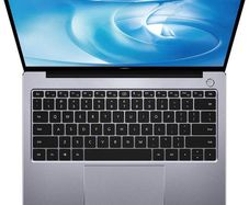 Huawei Matebook 40 Laptop, 14" 2k IPS FullView Touch Display, AMD Ryzen 7 5700U CPU, 16GB RAM, 512GB SSD, AMD Radeon Graphics, Windows 11 Pro, Space Gray