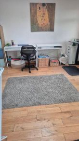 Grey Shaggy Rug, Approx. 180cm x 120cm