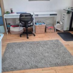 Grey Shaggy Rug, Approx. 180cm x 120cm