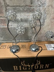 Bedside Lamps and Ceiling Light