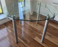 glass dining table