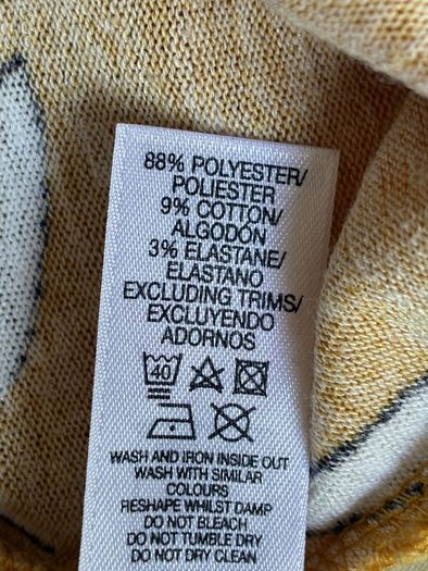 Ladies Mustard Long Sleeved Top from Dunnes Stores UK 12-14 / EU 40-42