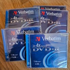 5 X Verbatim Blank DVD'S