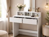 Dressing table white with large mirror  FREE DELIVERY