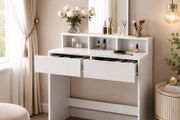 Dressing table white with large mirror  FREE DELIVERY