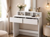 main image for ad Dressing table white with large mirror  FREE DELIVERY