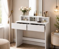 Dressing table white with large mirror  FREE DELIVERY