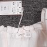 Mango White Black Grid Pattern Cold Shoulder Midi Dress Size XS Image 2