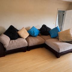 Sofa and Footstool